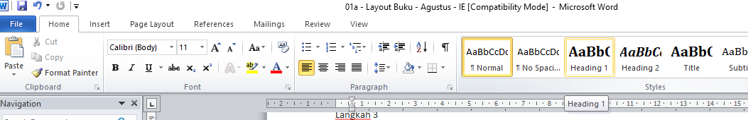 cara layout buku