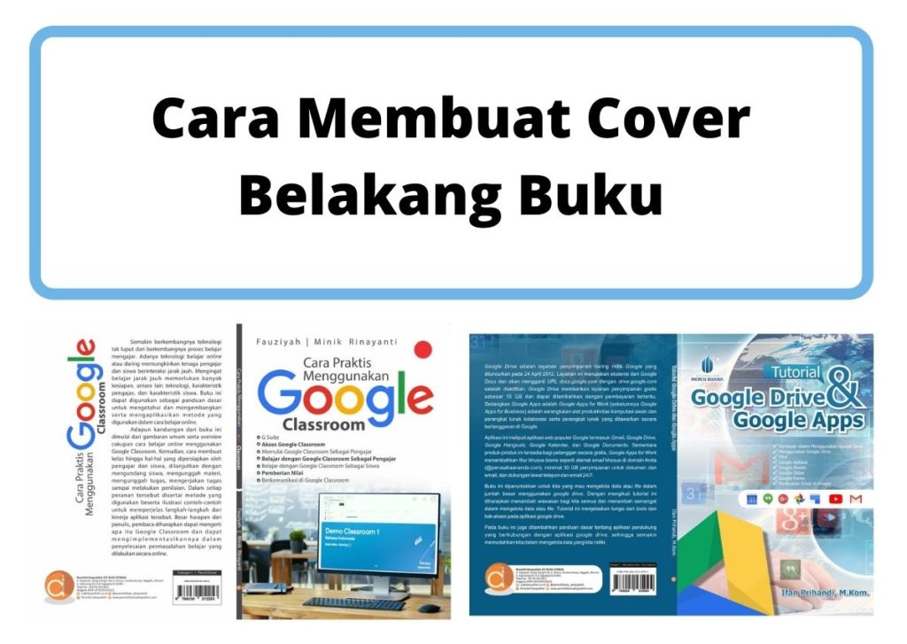 cara membuat cover belakang buku