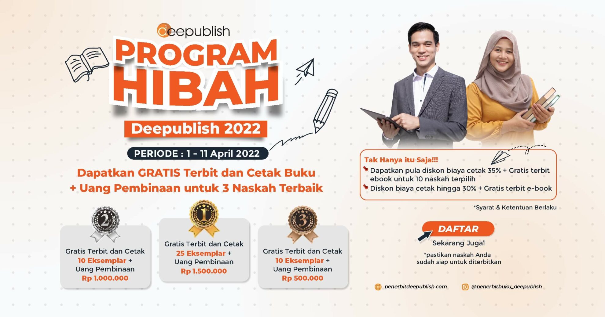 Program Hibah Deepublish Tinggal 4 Hari Lagi, Kirimkan Naskah Anda ...