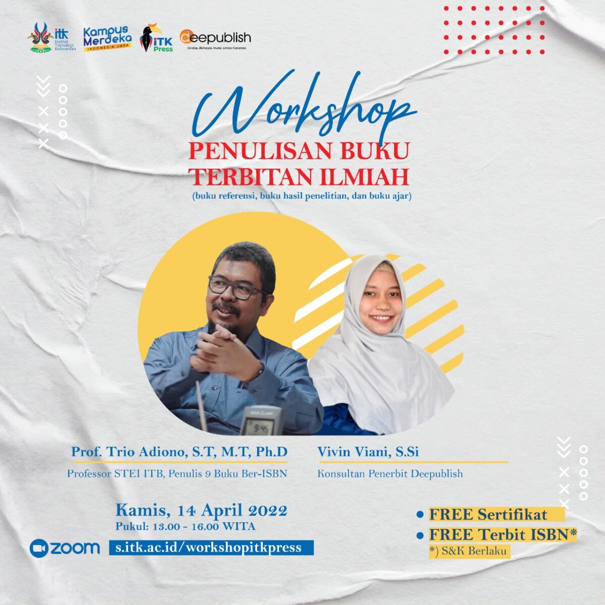 Press Release Workshop Penulisan Buku Terbitan Ilmiah Kolaborasi