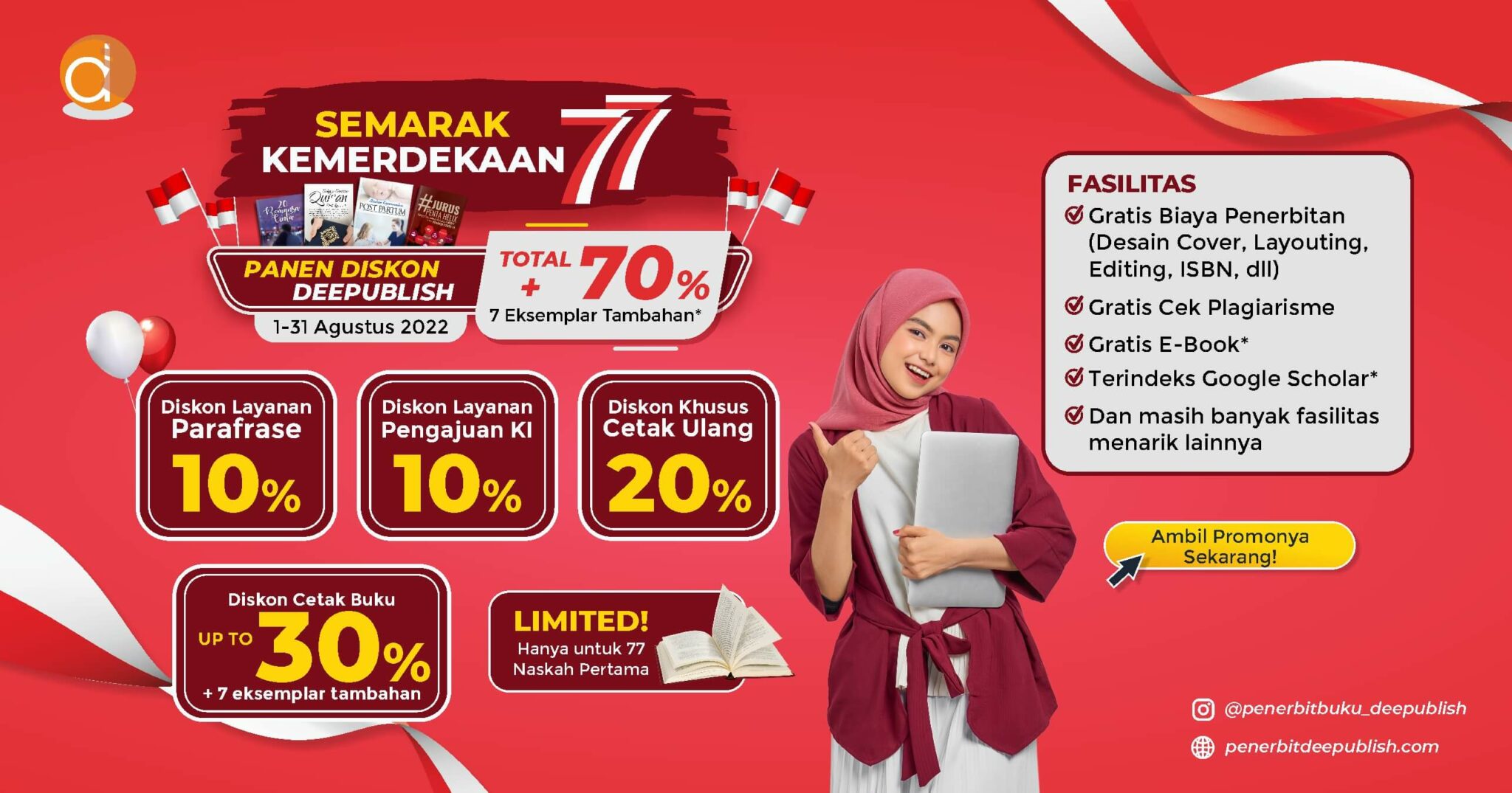 Promo Cetak Buku Hingga 30% - Penerbit Deepublish