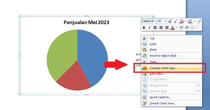 Pilih “Change Chart Type”. 