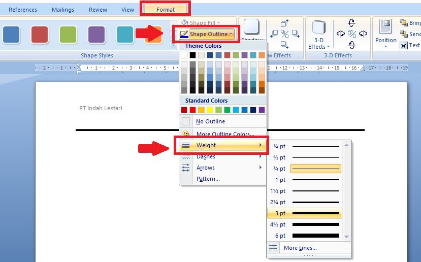 Cara Membuat Kop Surat Di Word 9719