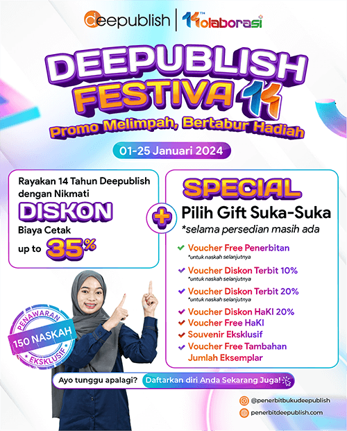 Promo HUT Deepublish, Dapatkan Diskon, Special Gift Dan Voucher Gratis ...