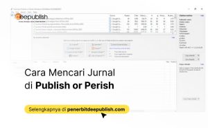 Cara Mencari Jurnal di Publish or Perish
