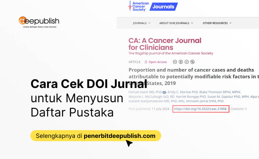 cara cek doi jurnal