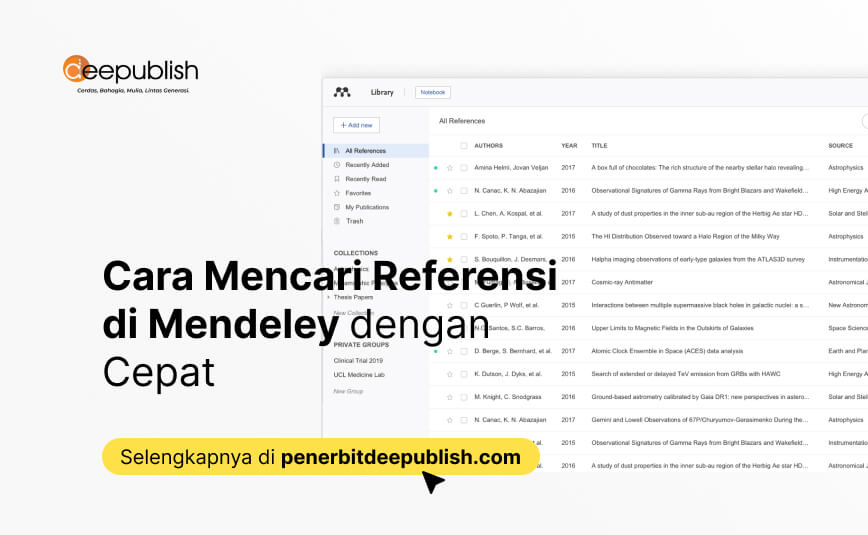 cara mencari referensi di mendeley