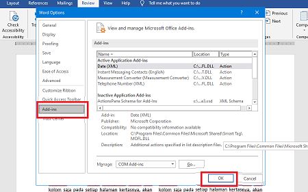 Tekan tombol “Go” di sebelah menu “Drop-Down Manage”