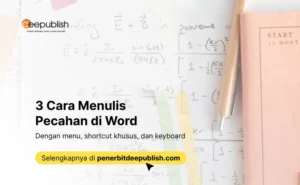 cara menulis pecahan di word