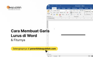 cara membuat garis lurus di word