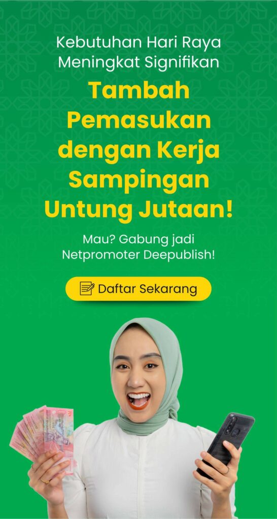 cari kerja sampingan dan tambah penghasilan dengan menjadi netpromoter deepublish