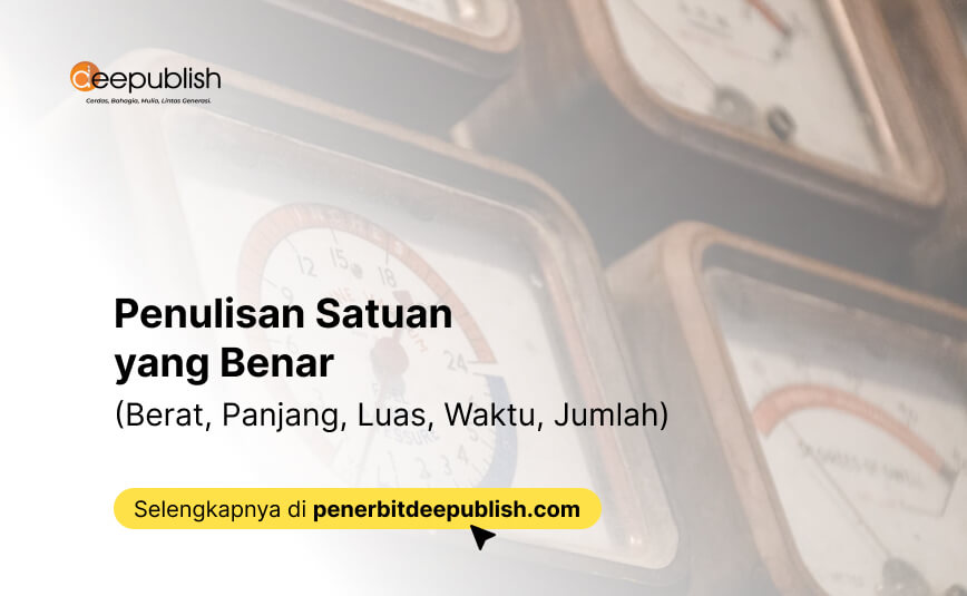 penulisan satuan yang benar