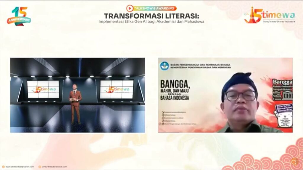 penerbit deepublish rayakan hut ke 15 dengan talkshow transformasi literasi