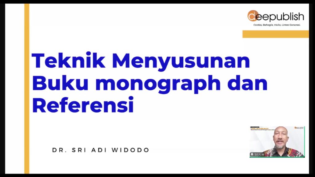 teknik menyusun buku monograf dan referensi