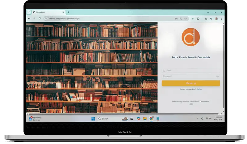 portal penulis deepublish mockup
