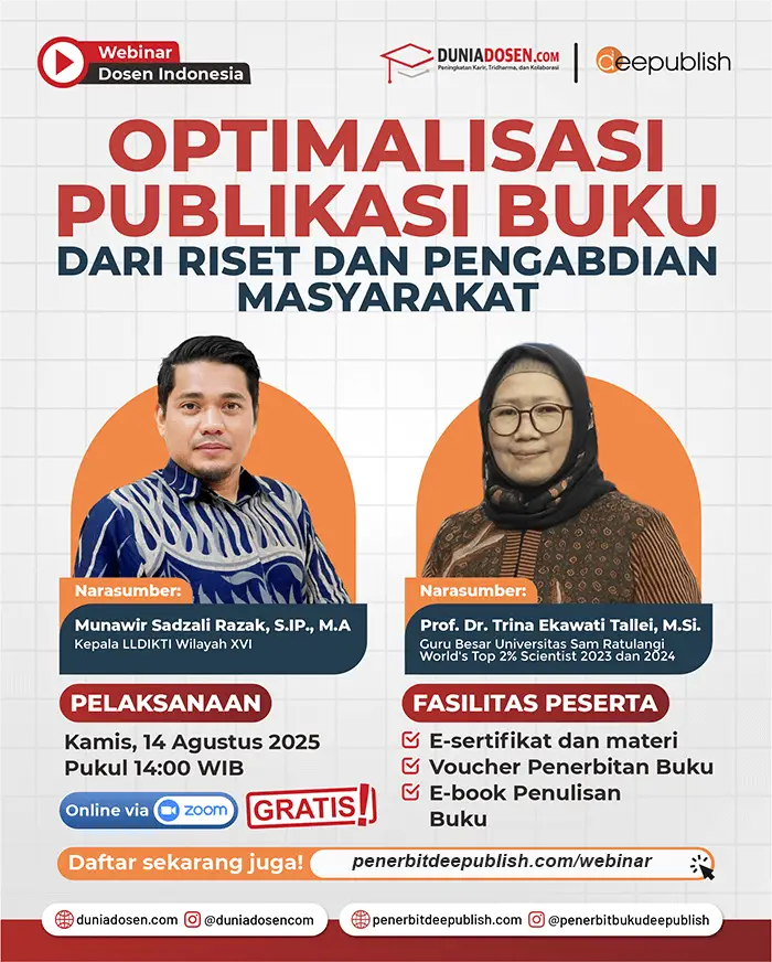 webinar optimalisasi publikasi buku dari riset dan pengabdian