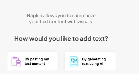 klik pilihan “By generating text using AI”.