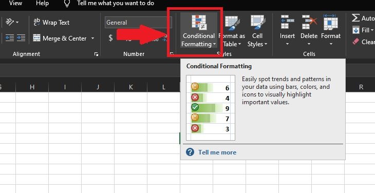 klik Conditional Formatting