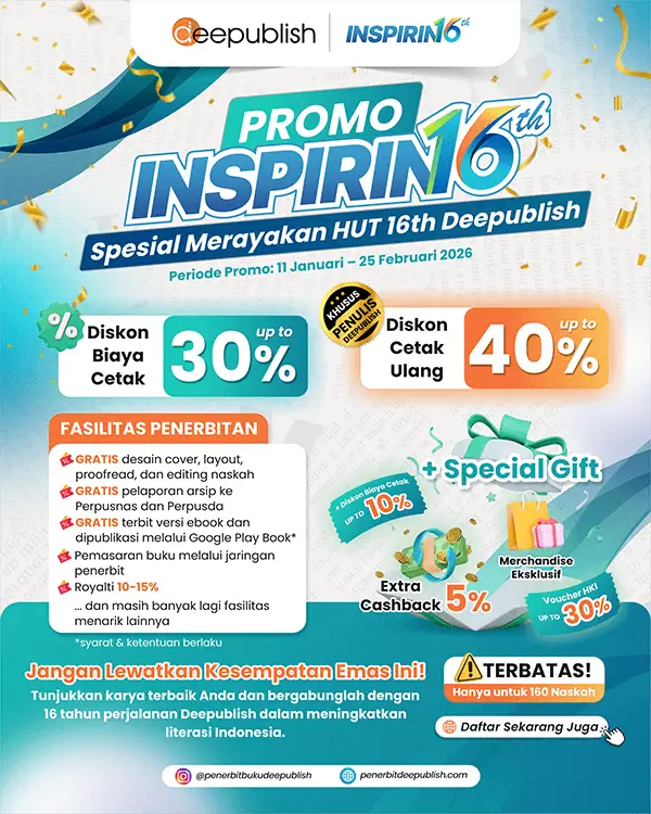 promo menerbitkan buku deepublish promo hut