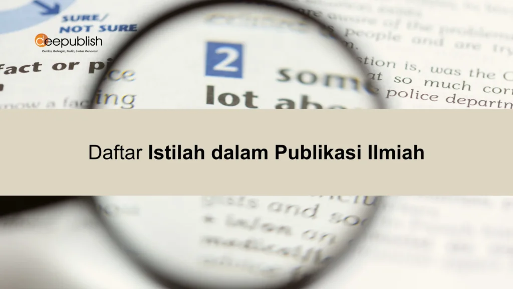 Daftar Istilah dalam Publikasi Ilmiah