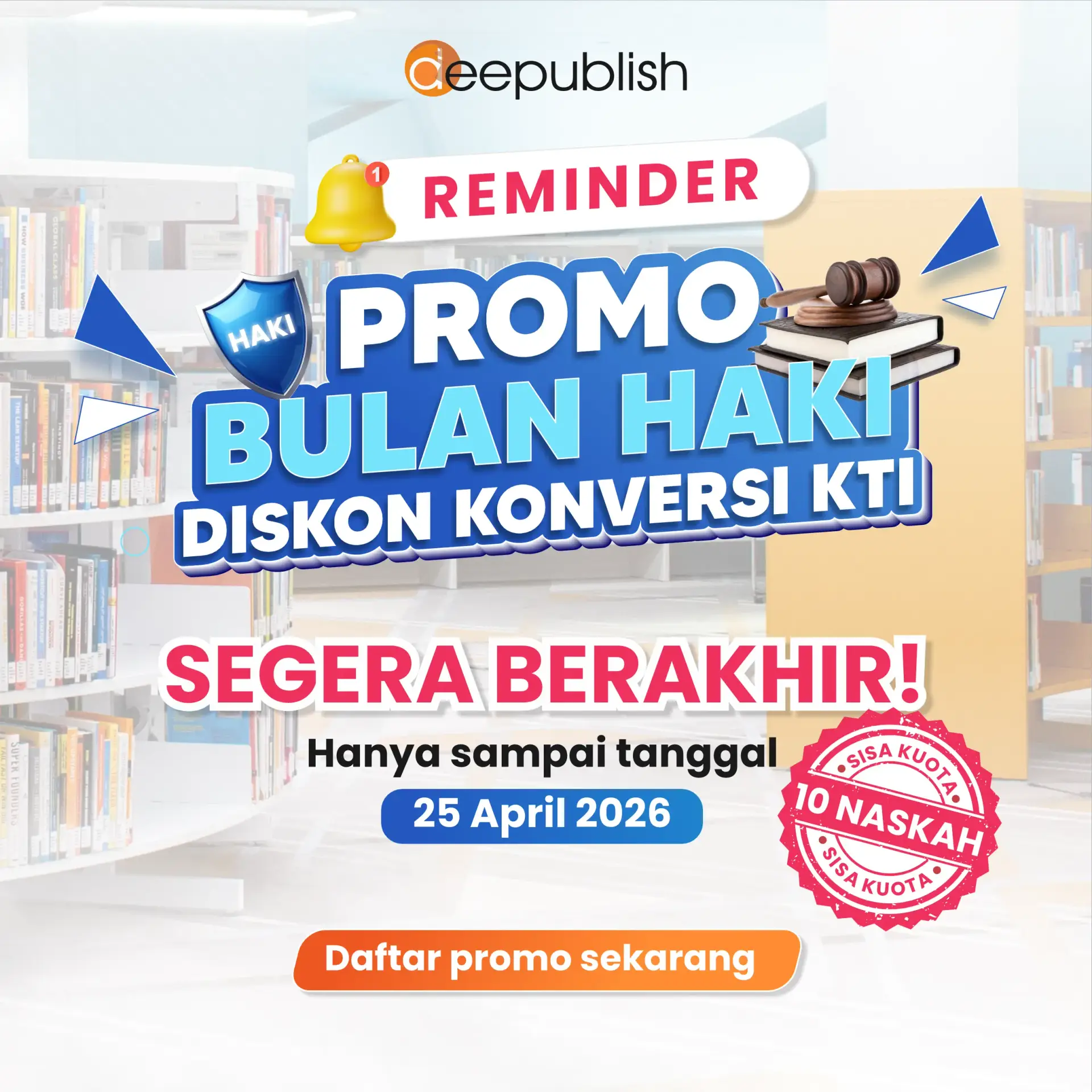Penerbit Promo Bulan HAKI 2026 Reminder