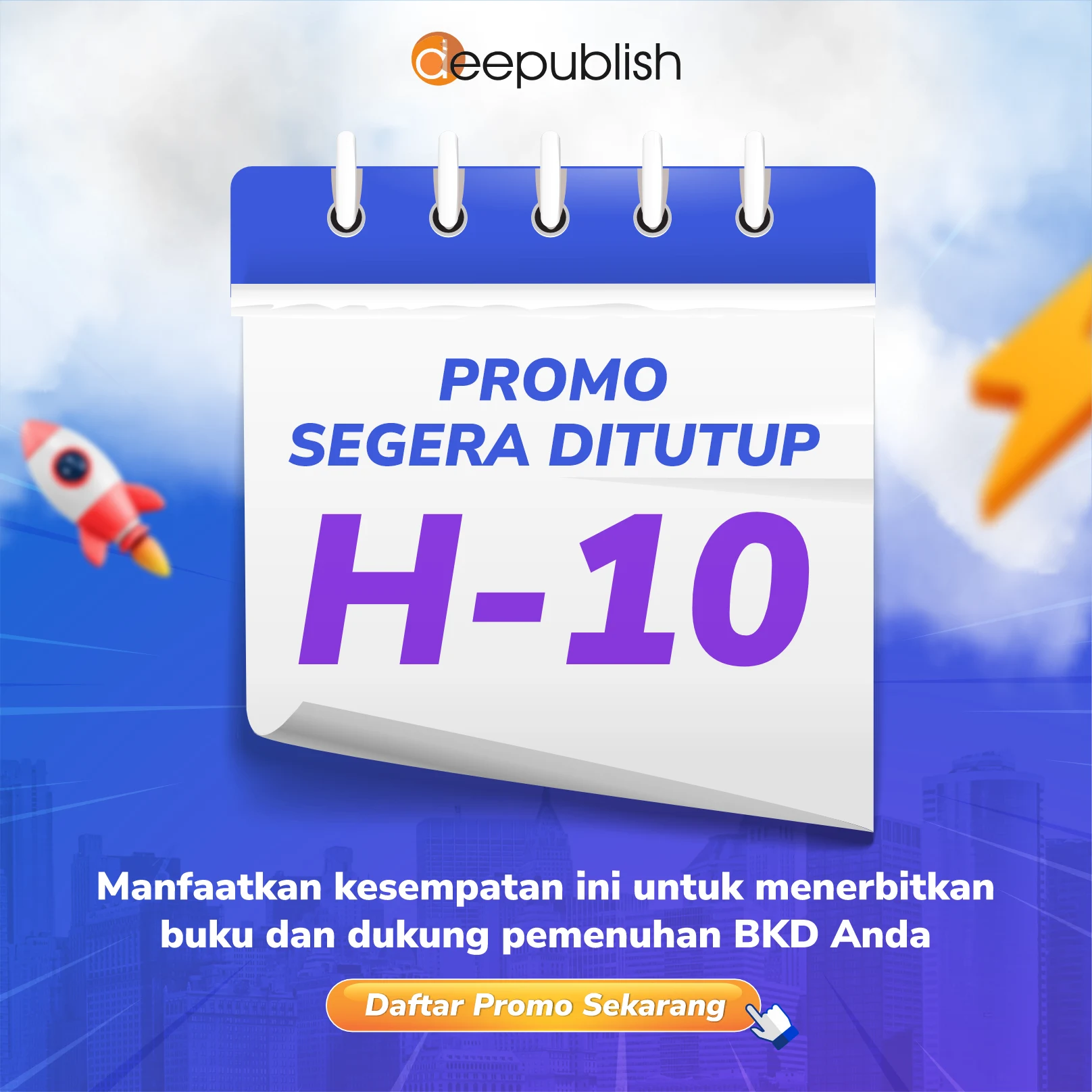 Penerbit pop up promo DED Count 10