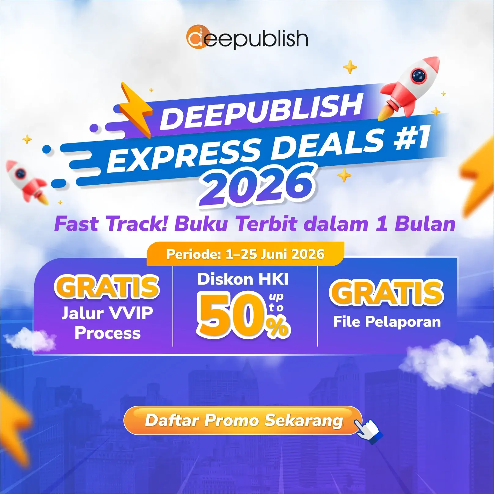 Pop up Promo Deepublish Express Deals 2026