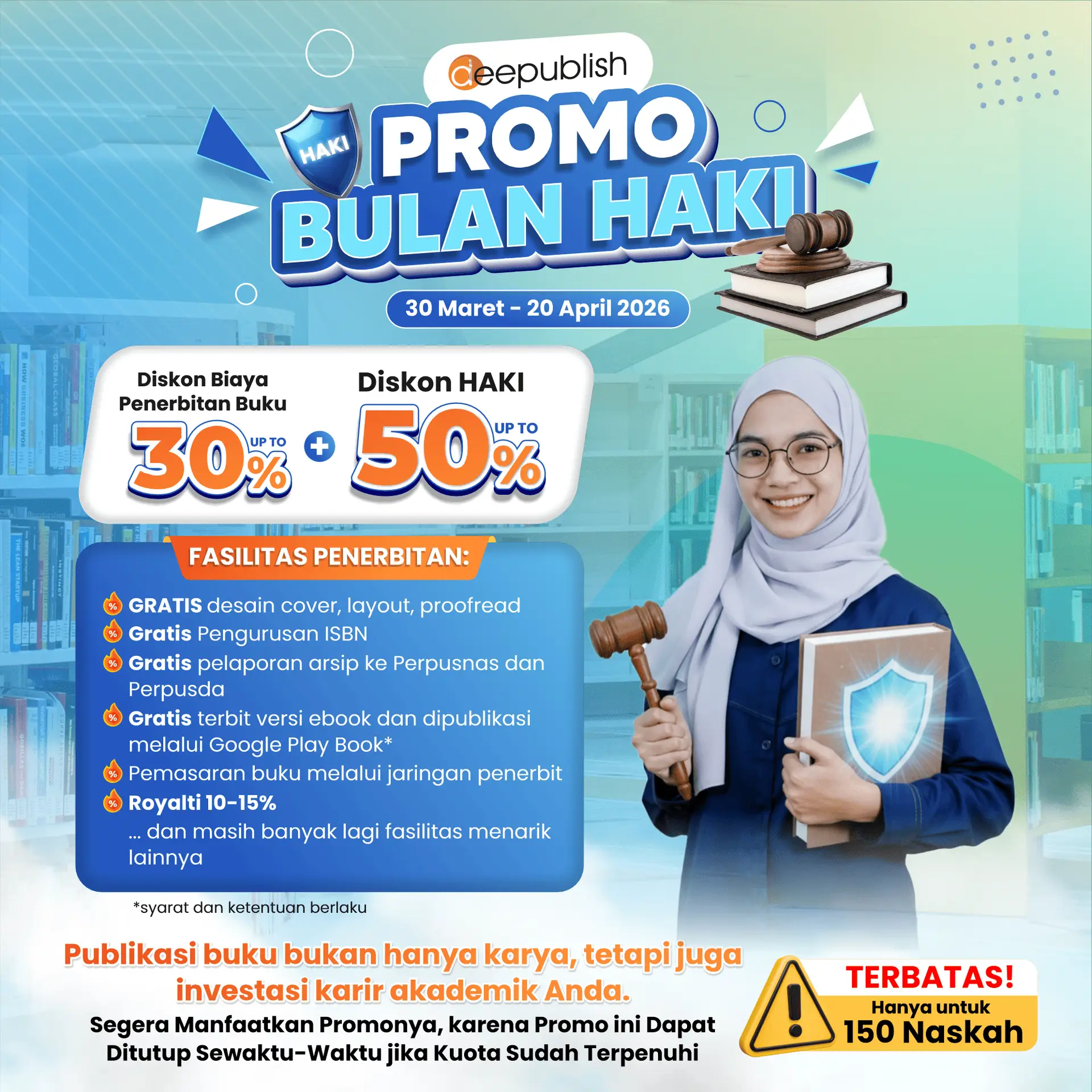 pop up Penerbit Promo Bulan HAKI 2026