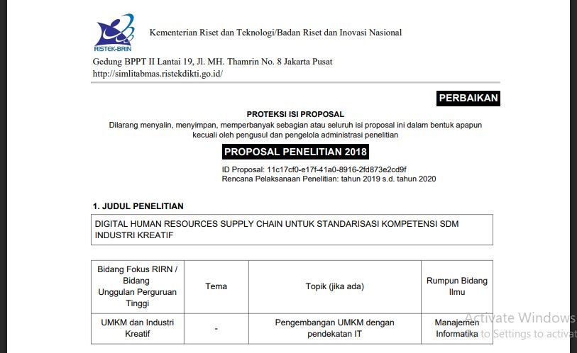 Contoh proposal hibah penelitian (1)