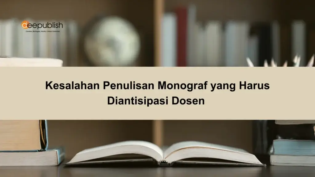 Kesalahan Penulisan Monograf yang Harus Diantisipasi Dosen