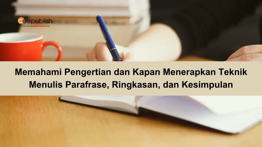Memahami Pengertian dan Kapan Menerapkan Teknik Menulis Parafrase, Ringkasan, dan Kesimpulan