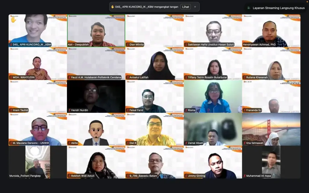 Penerbit Deepublish Dorong Peningkatan Kualitas Publikasi Dosen melalui Webinar Penggunaan Tools Pendukung