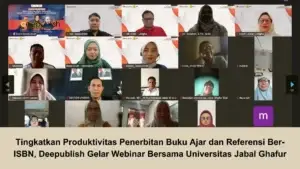 Tingkatkan Produktivitas Penerbitan Buku Ajar dan Referensi Ber-ISBN, Deepublish Gelar Webinar Bersama Universitas Jabal Ghafur
