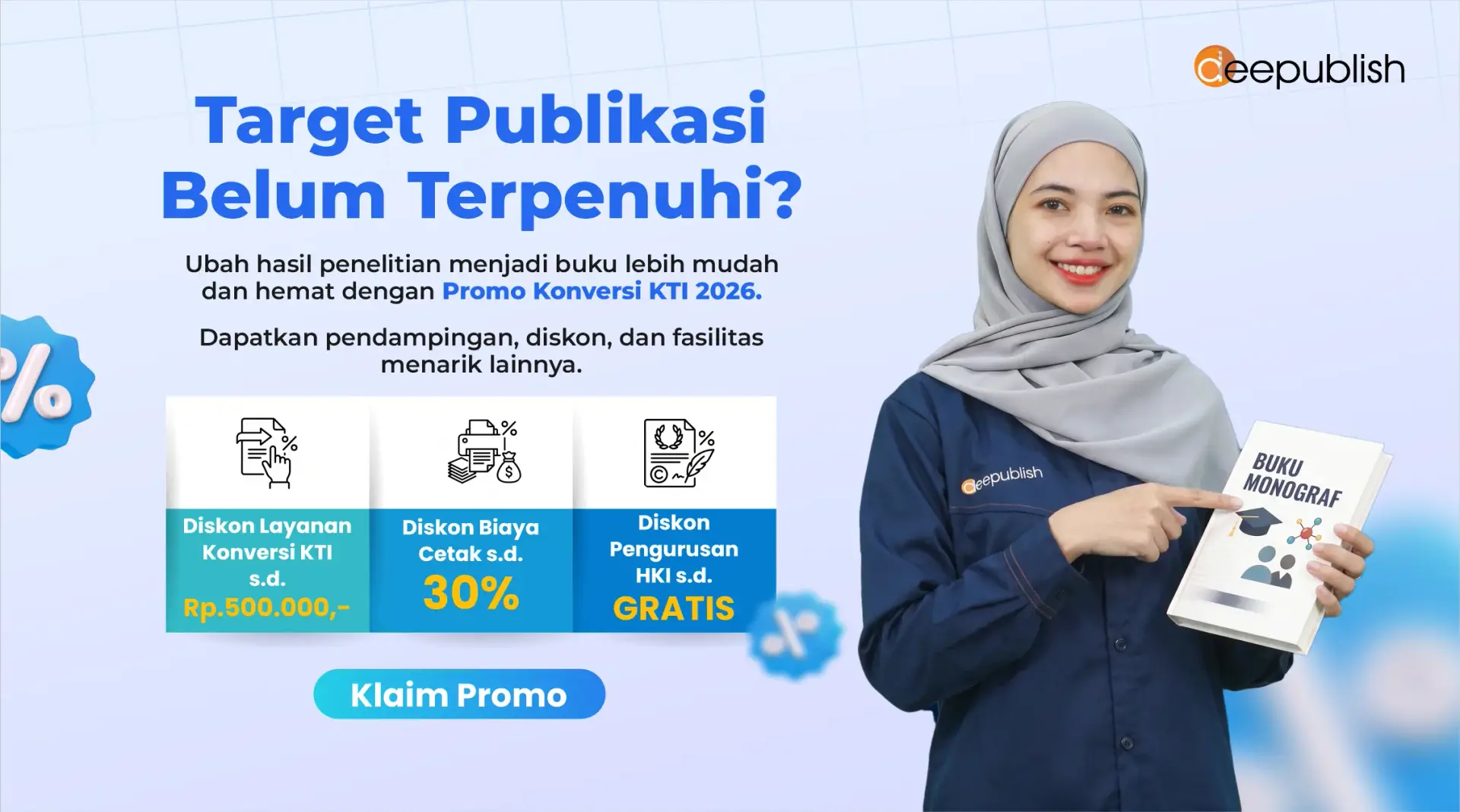Promo Konversi KTI 2026 Penerbit Deepublish